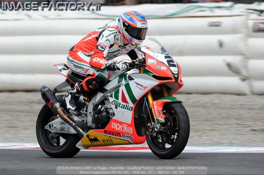 2010-05-08 Monza 0867 La Roggia - Superbike - Qualifyng Practice - Leon Camier - Aprilia RSV4 Factory